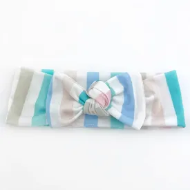 Top Knot Headband -  Cabana Stripe - Newborn to Adult