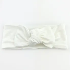 Top Knot Headband -  Ivory - Newborn to Adult