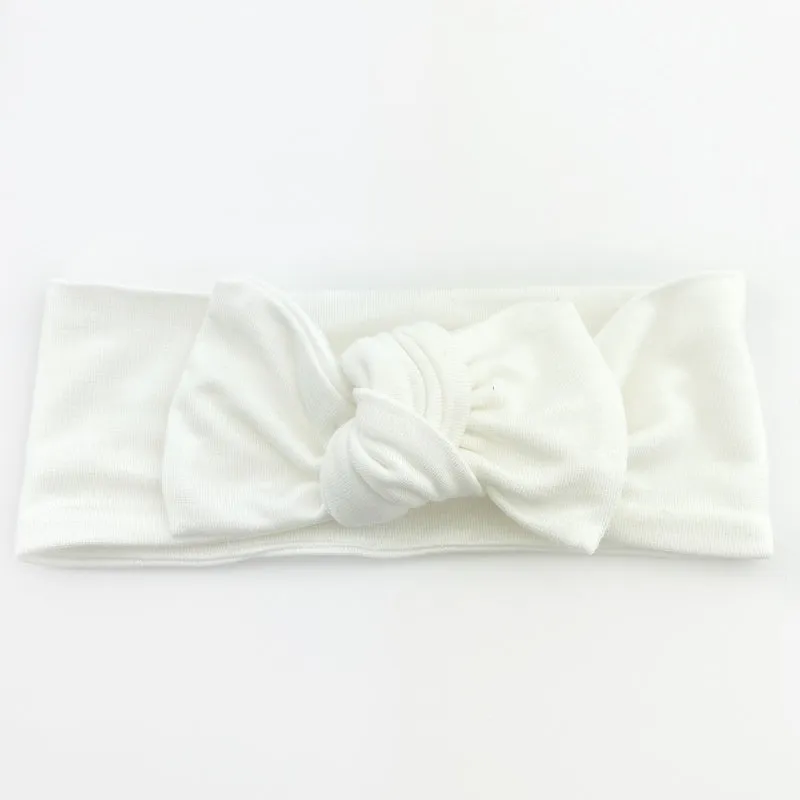 Top Knot Headband -  Ivory - Newborn to Adult