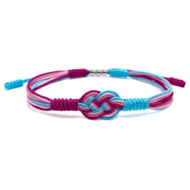Transfeminine Infinity String Bracelet, LGBTQIA  Pride Love Wrist Wrap Bracelet, Surfer Bracelet, Boho Rope Bracelet Bangles for Women Men Thread for Him and Her (Transfeminine)