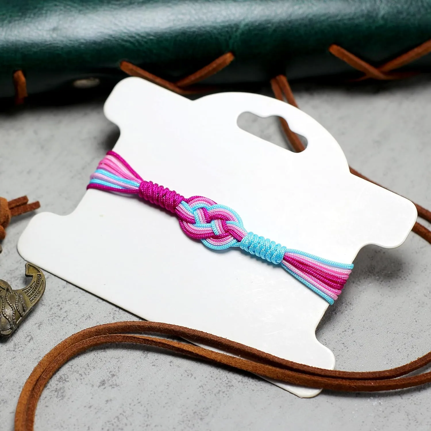 Transfeminine Infinity String Bracelet, LGBTQIA  Pride Love Wrist Wrap Bracelet, Surfer Bracelet, Boho Rope Bracelet Bangles for Women Men Thread for Him and Her (Transfeminine)