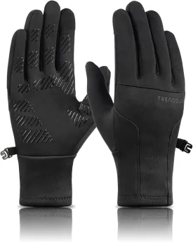 TRENDOUX Gloves for Women Winter Thin Liners Polar Fleece Lined Touchscreen Silicone Grip for Outdoor Sports Cycling Running Hiking