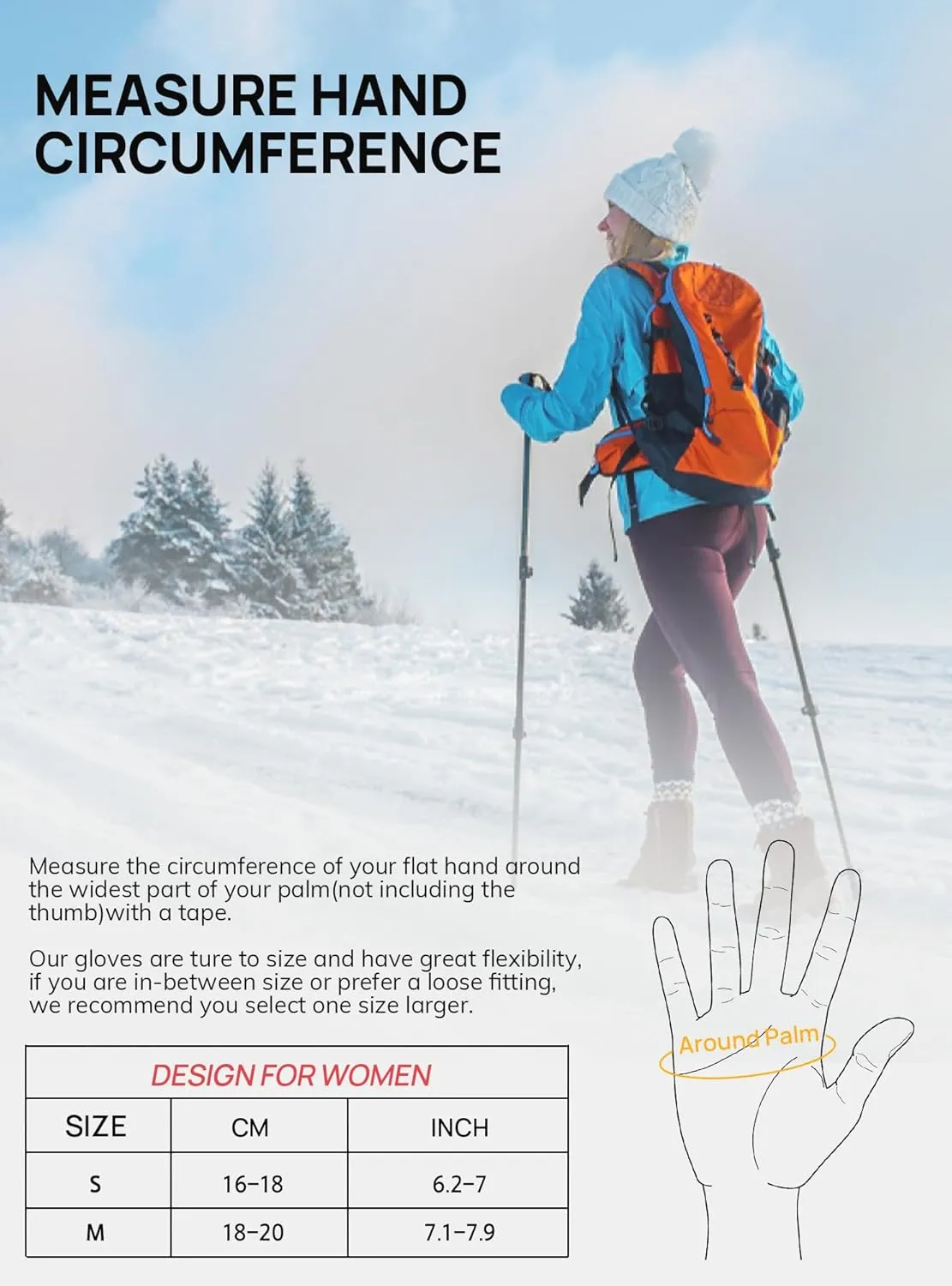 TRENDOUX Gloves for Women Winter Thin Liners Polar Fleece Lined Touchscreen Silicone Grip for Outdoor Sports Cycling Running Hiking