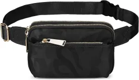 Uromee Fanny Packs for Women Crossbody Belt Bag Nylon Fashion Mini Waist Bag Everywhere Travel Hiking Running Adjustable Strap